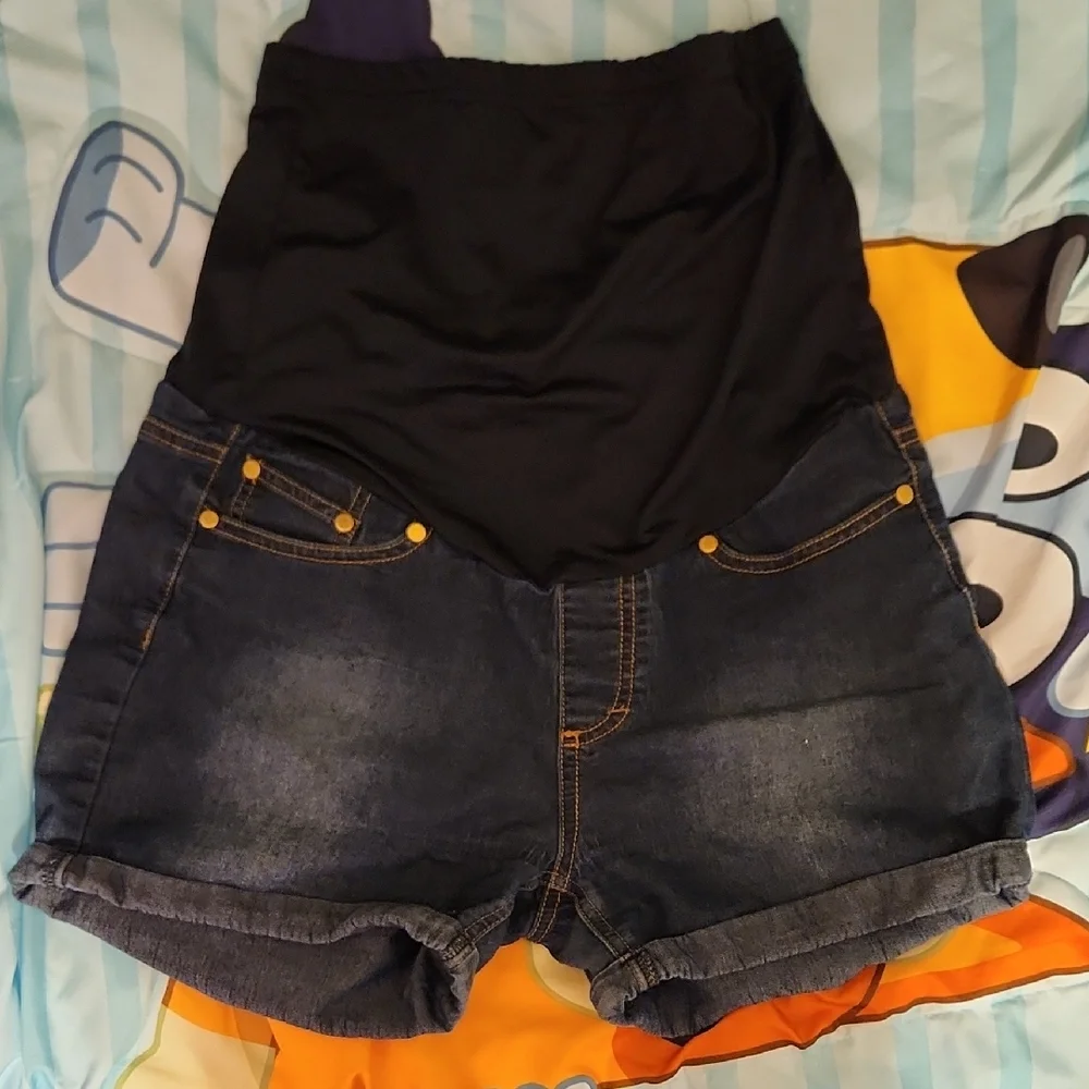 Womens Maternity Shorts - Picture 1 of 1